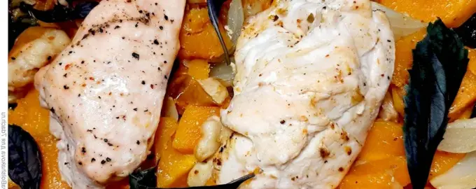 Курица с тыквой