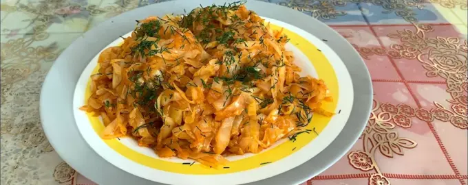 Тушёная капуста как в Советской столовой