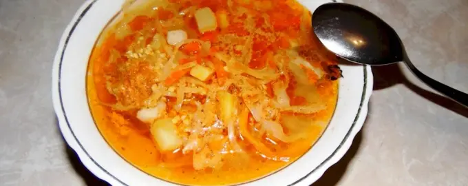 Капустняк с квашеной капустой