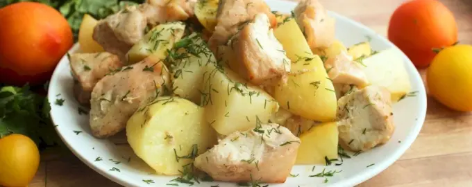 Курица с картошкой