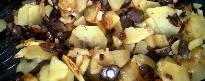 Маслята с картошкой