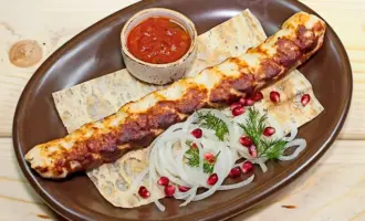 Кебаб из раковых шеек
