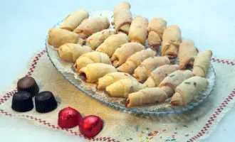 Печенье минутка с повидлом