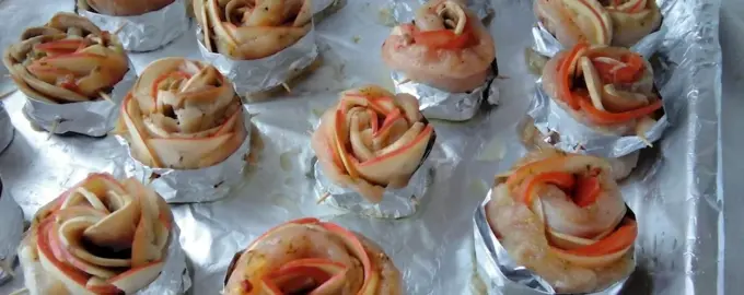 Розочка из курицы