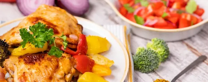 Курица с овощами