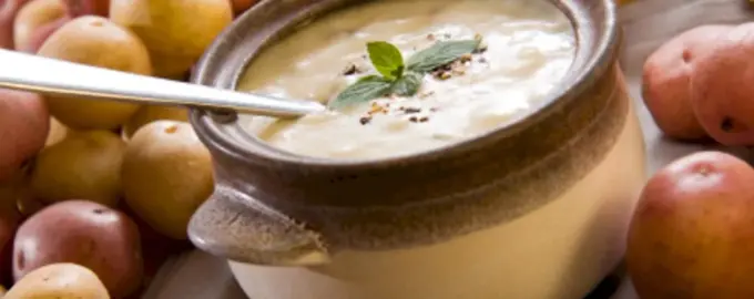 Молочный суп с картофельными клецками