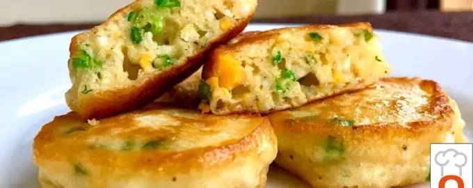 Оладьи на кефире с зеленым луком
