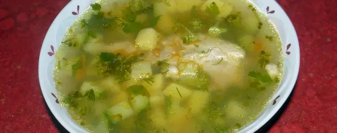 Суп с кабачками