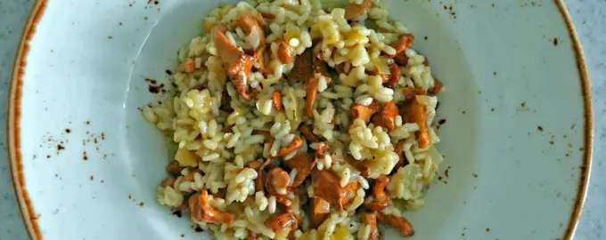 Ризотто с лисичками