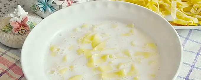 Молочный вермишелевый суп