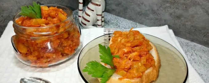 Икра с кусочками креветки