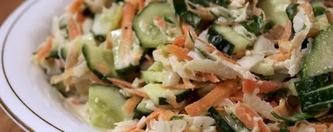 Салат из капусты кольраби