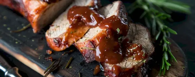 Crockpot Brown Sugar Balsamic Glazed Pork Tenderloin