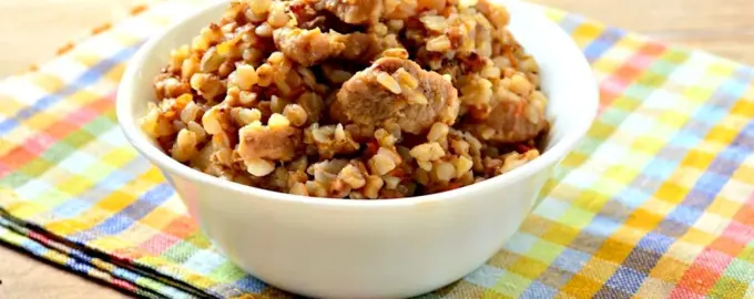 Гречка по-купечески со свининой