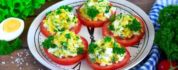 Закуска из помидор на праздничный стол