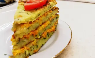 Кабачковый закусочный торт