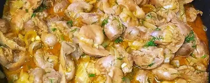 Куриные желудки в мультиварке