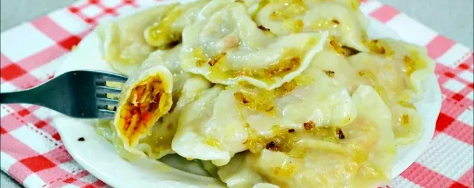 Вареники с квашеной капустой и картошкой