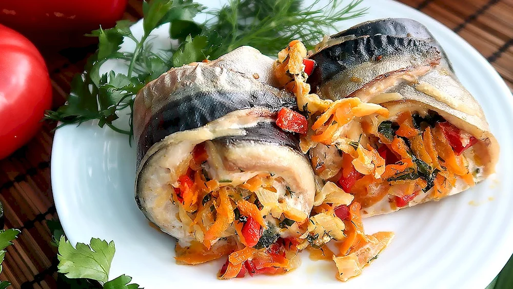 Рыба фаршированная скумбрия