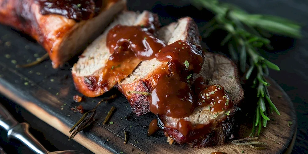 Crockpot Brown Sugar Balsamic Glazed Pork Tenderloin