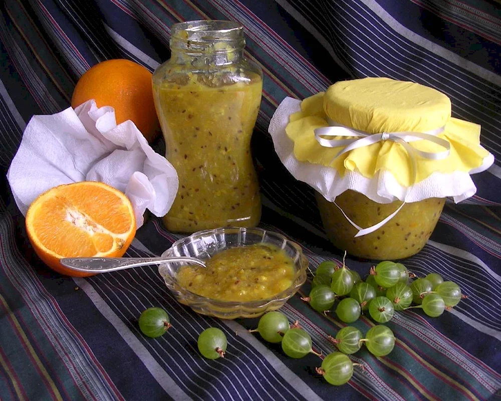 Варенье крыжовник с апельсином
