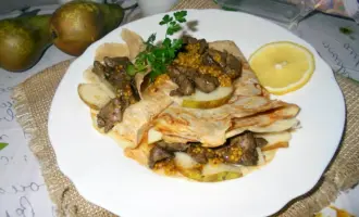 Блины с печенью куриной