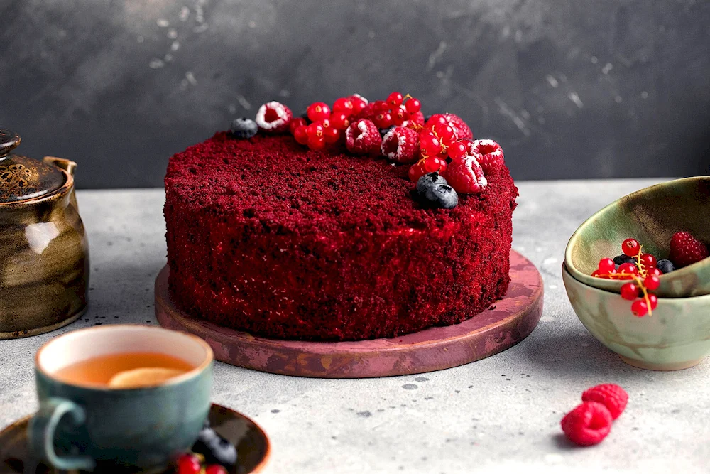 Торта красный бархат Red Velvet.