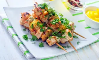 Cheese Chicken Kebab