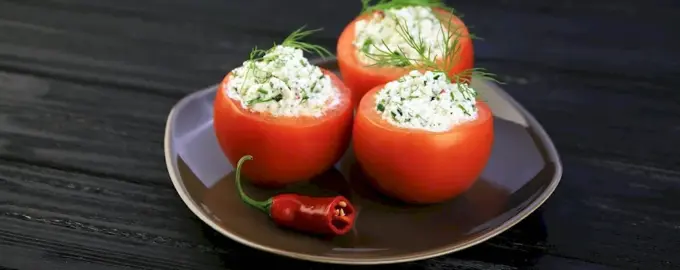 Черри фаршированные креветками