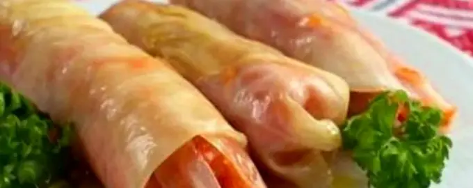 Голубцы с корейской морковью