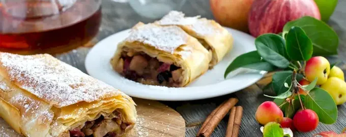 Яблочный штрудель Apfelstrudel