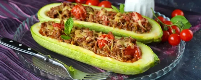Кабачки фаршированные фаршем