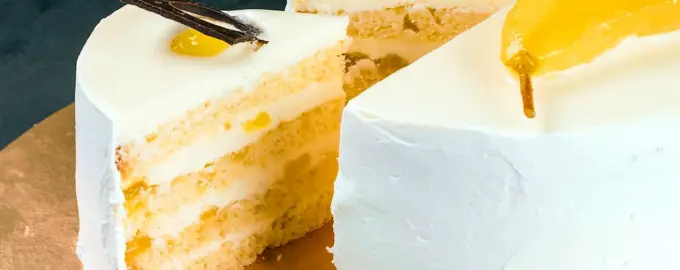 Карамельно грушевый торт