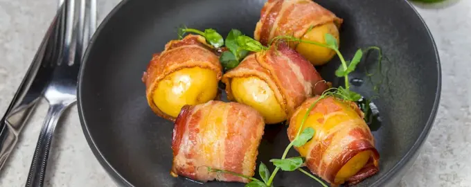 Картофель черри с беконом